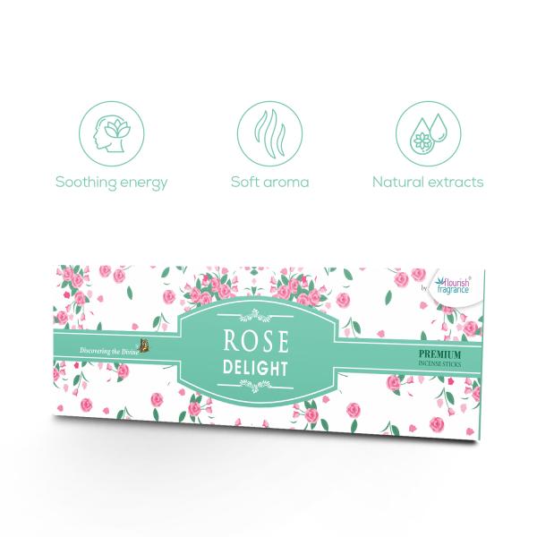 ROSE DELIGHT PREMIUM INCENSE STICKS